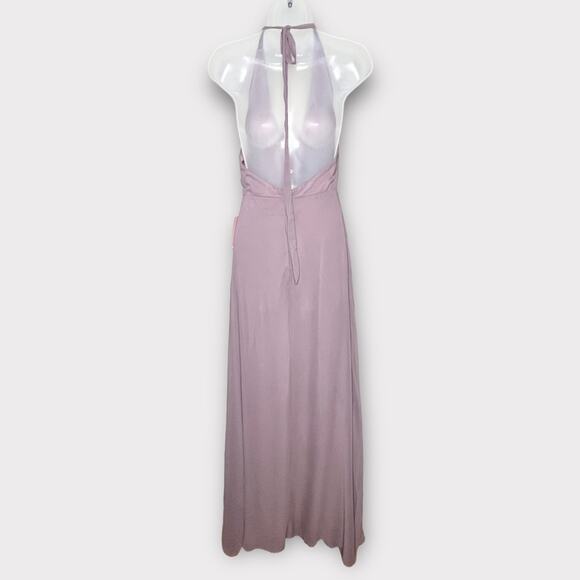 NWT BIRDY GREY Moni Convertible Dress Chiffon Dark Mauve Size Small Bridesmaid - Picture 3 of 7